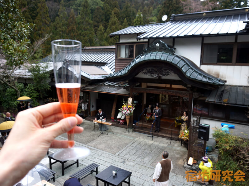 覚林坊の桜寺栖（テラス）オープニングパーティ