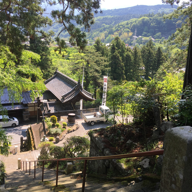 身延山発軫閣からの眺め