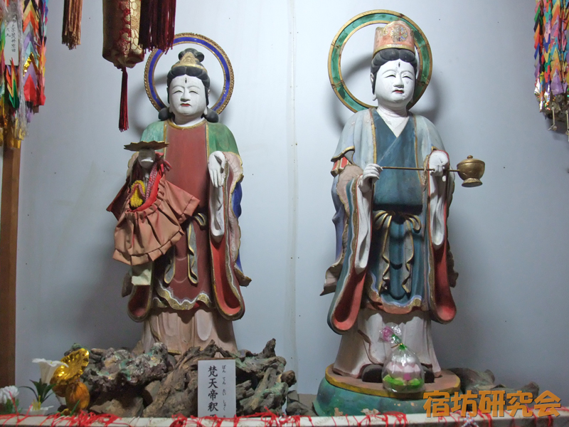 大日坊の梵天と帝釈天