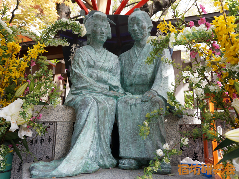 露天神社のお初と徳兵衛