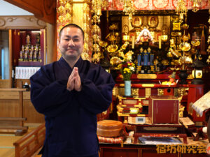 妙海寺の佐々木教道住職