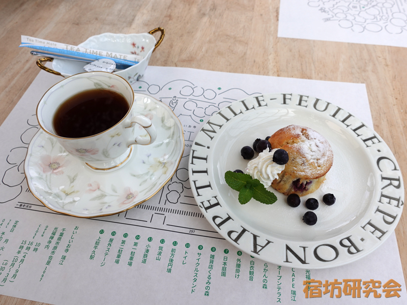 光福禅寺のマフィンとコーヒー