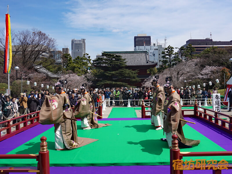 増上寺の舞楽奉納